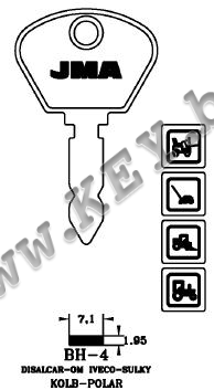 Заготовка за автомобилен ключ без пластмаса от key.bg