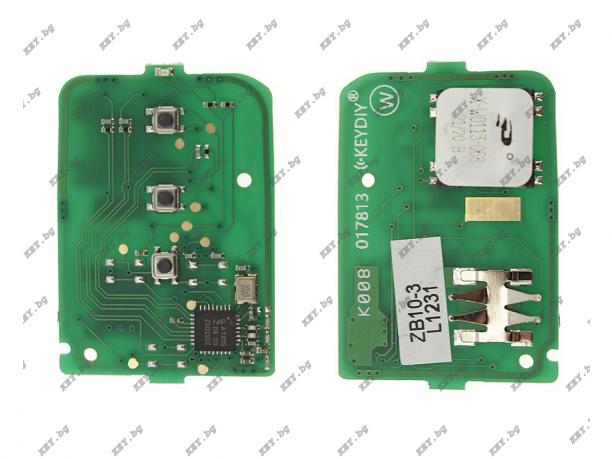 Смарт дистанционно ZB10 Keyless за KeyDIY с 3 бутона от key.bg Смарт дистанционно ZB10 Keyless за KeyDIY с 3 бутона