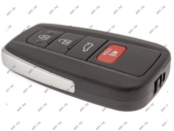 Key Diy Toyota Keyless дизайн 4 бутона от key.bg Key Diy Toyota Keyless дизайн 4 бутона