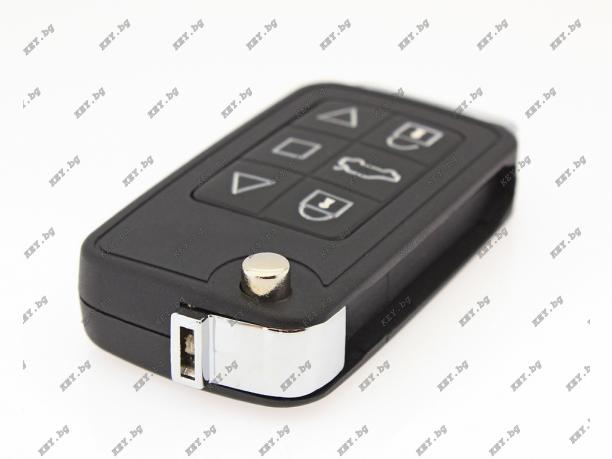 Сгъваем ключ с две дистанционни в един корпус F01 с по 3 бутона за KeyDIY