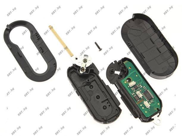 Дистанционно KEY за Фиат 500 с 3 бутона от key.bg Дистанционно KEY за Фиат 500 с 3 бутона