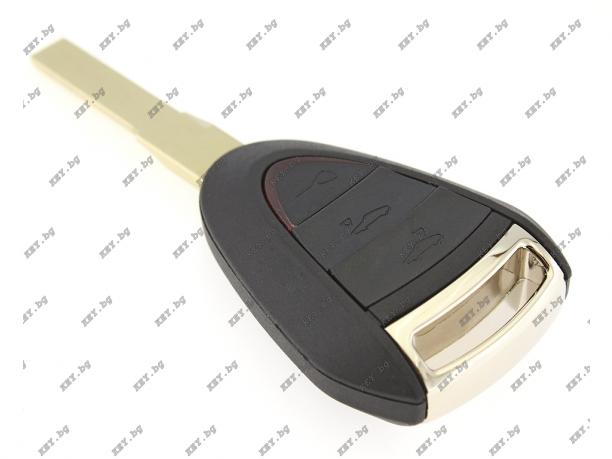 Празен ключ за Porsche с 3 бутона