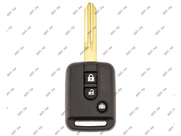 Празна кутийка KEY за Nissan с 3 бутона и перо DAT-15P от key.bg