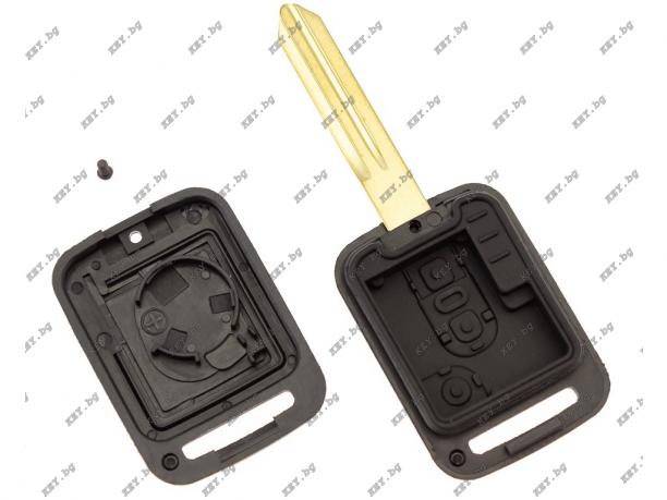 Празна кутийка KEY за Nissan с 3 бутона и перо DAT-15P