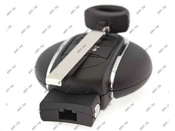 Кутийка за MINI COOPER 3 бутона и авариен ключ от key.bg Кутийка за MINI COOPER 3 бутона и авариен ключ