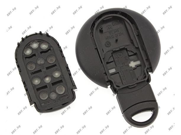 Кутийка за MINI COOPER 3 бутона и авариен ключ от key.bg Кутийка за MINI COOPER 3 бутона и авариен ключ