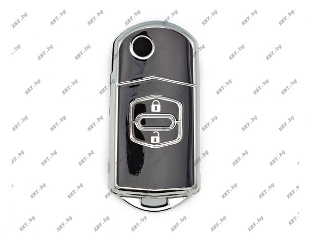 Силиконово калъфче за автомобилно дистанционно за Mazda TPU от key.bg Силиконово калъфче за автомобилно дистанционно за Mazda TPU от key.bg