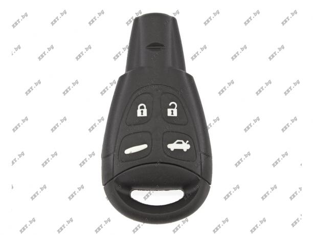 Автомобилен ключ за SAAB HU100 4 бутона 433mhz от key.bg